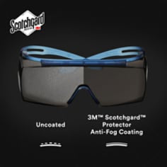 500511312790203Mنظارات السلامة 3M SecureFit 3700 Series الزرقاء مع عدسة رمادية