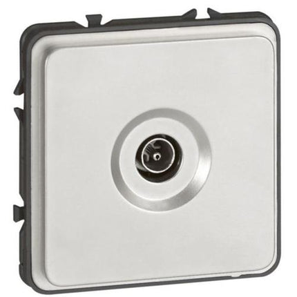 077882Legrandمقبس تلفاز سوليروك ذكر IP20 0-2400 ميجاهرتز مثبت بالفلاش