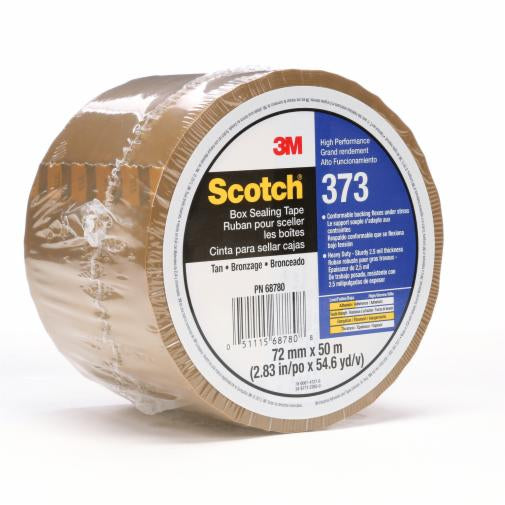 000511156878083Mشريط Scotch لإغلاق الصناديق 373 بيج 72 ملم × 50 متر للاستخدام الثقيل