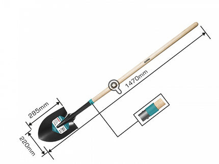 كرك طويل يدة خشب 1.5 متر | THTHW0201