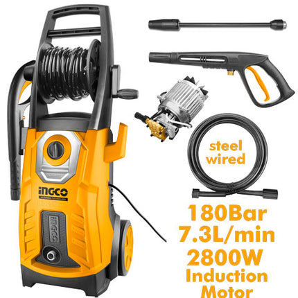 HPWR28008INGCOغسالة الضغط العالي INGCO HPWR28008 2800 واط 180 بار