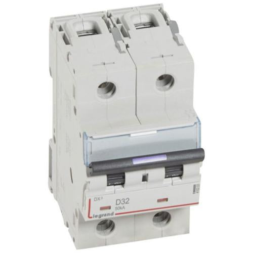 410203Legrandقاطع دورة Legrand DX3 ثنائي القطب 32A منحنى D