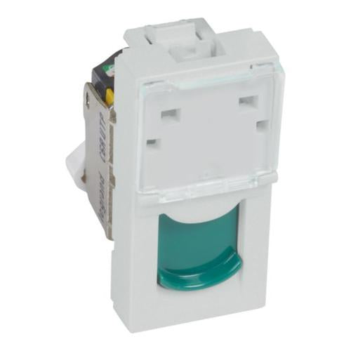 572866Legrandموصل Legrand Arteor RJ45 الفئة 6A UTP وحدة واحدة ألومنيوم ناعم