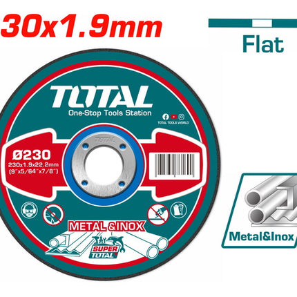 TAC2212303Total ToolsTOTAL INOX - قرص قطع المعادن 230 X 1.9 مم (TAC2212303)