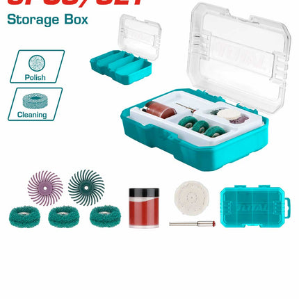 TAKMG5008Total Toolsطقم تلميع وصنفرة TAKMG5008 لمثقاب