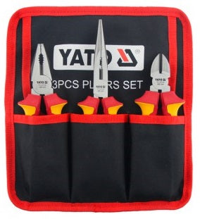 YT-39600Yatoمجموعة كماشات معزولة ياتو YT-39600 بجهد 1000 فولت 3 قطع من بولندا