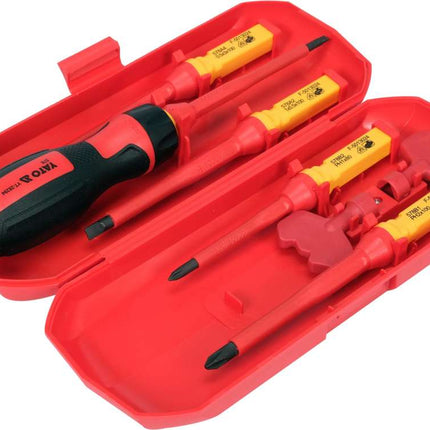 VDE Screwdriver Set with Interchangeable Blades | 8 pcs