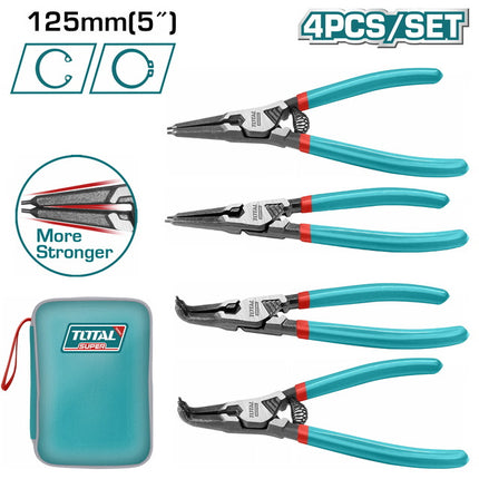 THTJ214041Total Toolsمجموعة كماشة دائرية توتال 5 بوصات 4 قطع (THTJ214041)