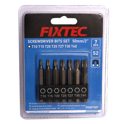 FHSDT507Fixtecمجموعة بت تورکس 7 قطع FIXTEC T10-T40 من الدرجة الاحترافية