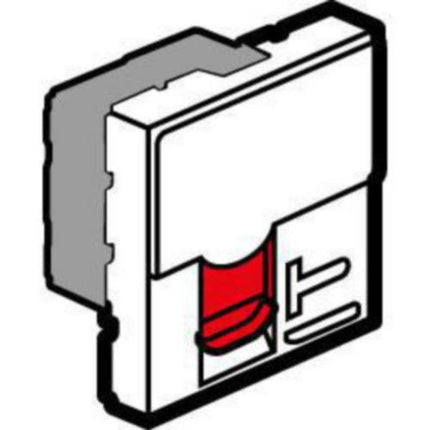076599Legrandمقبس موزايك RJ45 بزاوية 45° فئة 6A STP أبيض