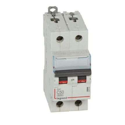 407805Legrandقاطع دارة Legrand DX3 ثنائي القطب 50A بسعة 6kA