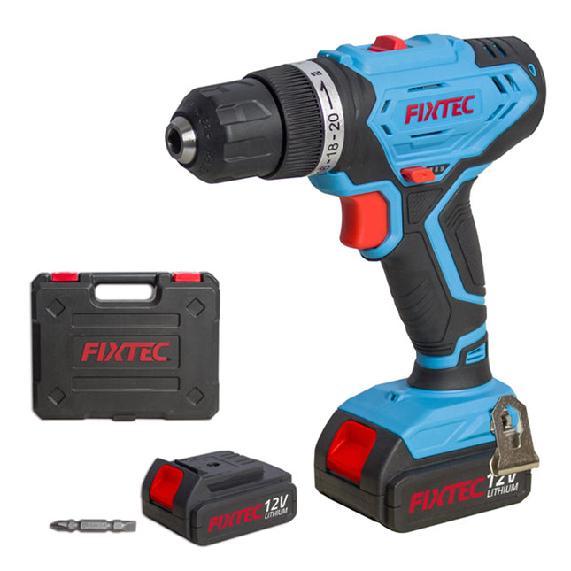 FCD12L06Fixtecماكينة الحفر اللاسلكية 12 فولت FIXTEC FCD12L06 احترافية