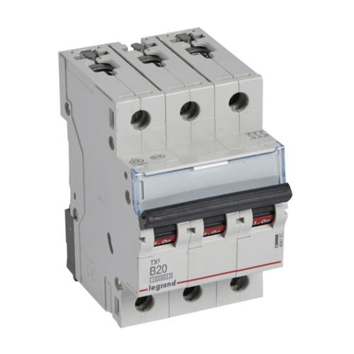 404127Legrandقاطع دارة Legrand MCB TX3 10000A ثلاثي الأقطاب 20A منحنى B
