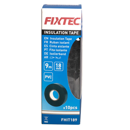 FHIT189Fixtecشريط العزل الكهربائي فيكستيك PVC 10 لفات