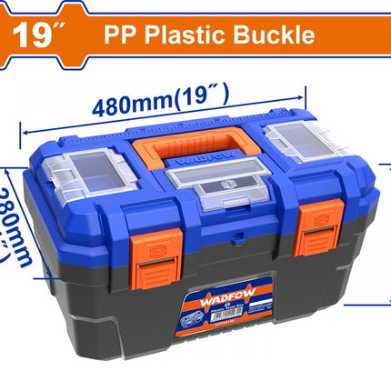 WTB1319Wadfow صندوق أدوات بلاستيكي 19" من وادفو