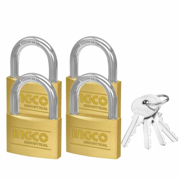 DBPLK4402INGCOمجموعة أقفال نحاسية إنجكو 4 قطع 40 ملم DBPLK4402