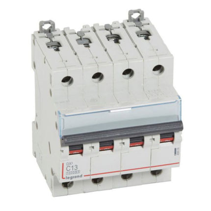 409335Legrandقاطع دورة Legrand DX3 رباعي الأقطاب 13A منحنى C