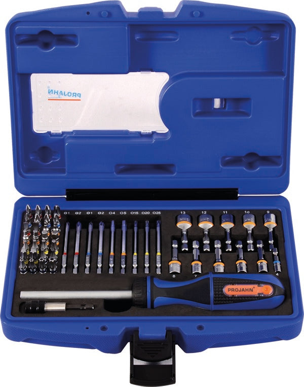 ‎1/4 color bit box 60pcs incl. Ratchet Screwdriver | 4097