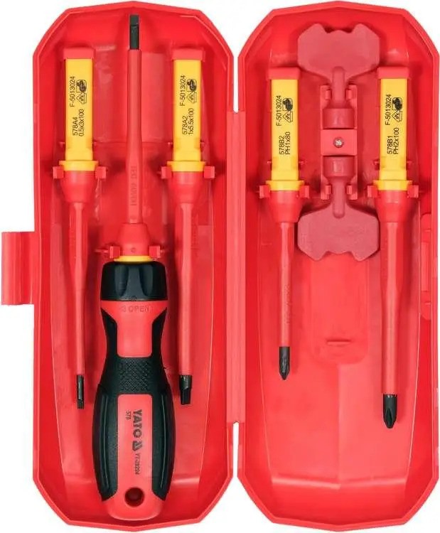 VDE Screwdriver Set with Interchangeable Blades | 8 pcs