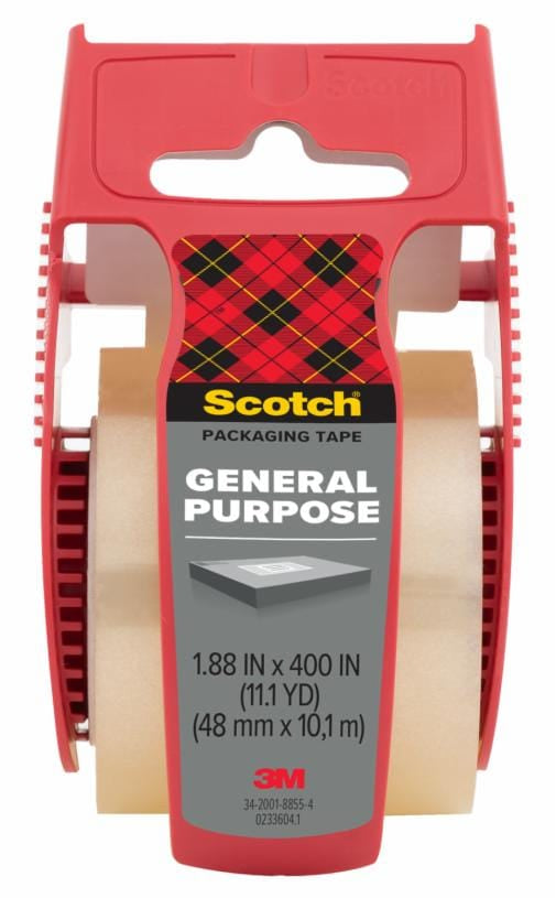 000680606447633Mشريط التغليف Scotch 161-400 بحجم 1.88 بوصة × 400 بوصة