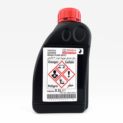 Toyota Genuine Brake Fluid DOT3 500ML | 08823-80250