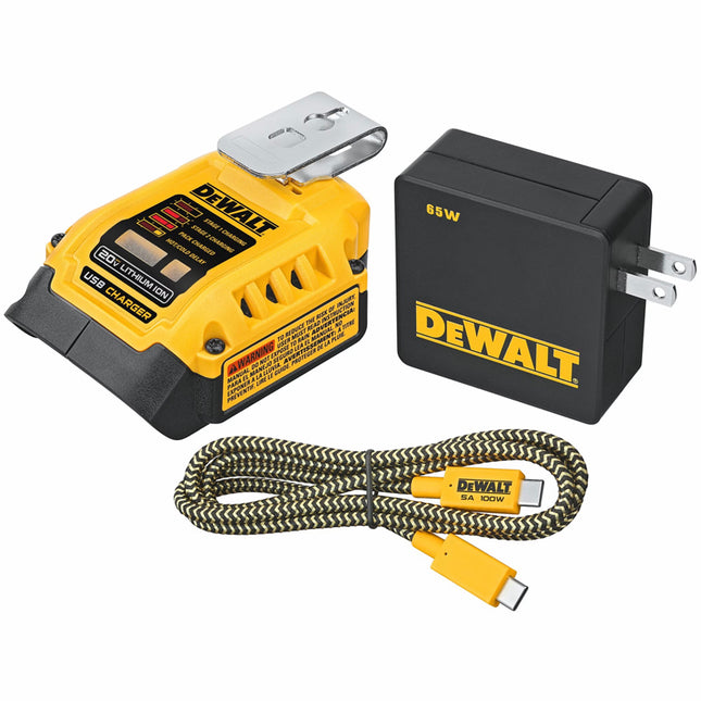 DEWALT,DCB094K-GB,Portable Charging Kit | USB - 18V