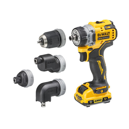 DEWALT,DCD703L2T-GB-1,Brushless 4 multi-head drill driver | 12V XR - 2X 3.0AH