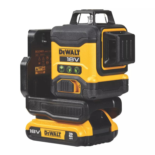 DEWALT,DCLE34031D1-GB,Compact Laser Kit | 3X 360 - 18V XR - 1X 2.0Ah - Green