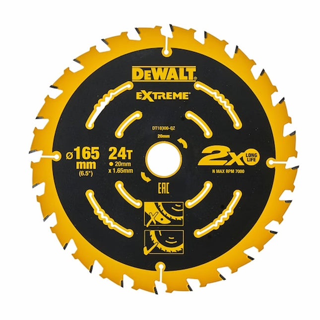 DEWALT,DT10300-QZ,Circular Saw Blade - Corded | 165 x 200 mm - 24 T