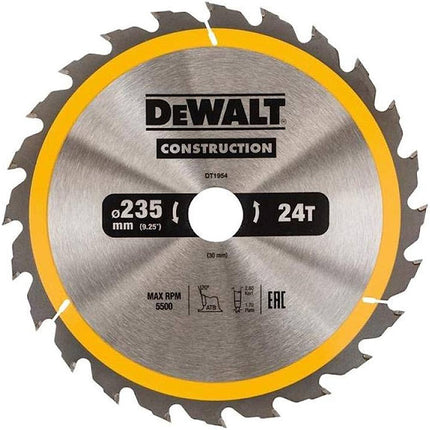 DEWALT,DT1954-QZ,Circular saw blade | 235x30mm 24T (AC)