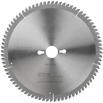 DEWALT,DT4287-QZ,Circular saw blade | 250x30mm 80T - S40 TCG