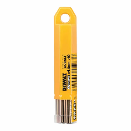 DEWALT,DT4927-QZ,HHS Cobalt metal drill bits | 4.5 x 80 mm - pack of 10