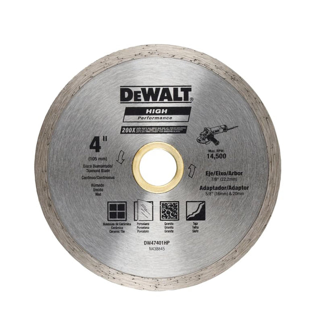 DEWALT,DW47401HP,Diamond Blade - Continuous Rim | 100 x 5 x 22 mm