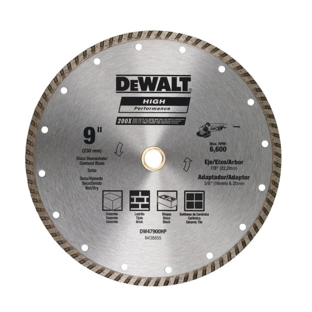 DEWALT,DW47900HP,TURBO RIM Diamond cutter | 230 X 7 X 22mm