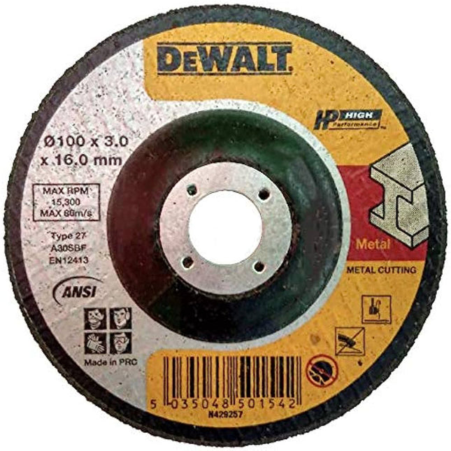 DEWALT,DWA4500IA-AE,Metal Grinding Wheel - T27 - 100x6x16mm