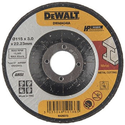 DEWALT,DWA8434IA-AE,Metal cutting wheel | 115x3x22mm