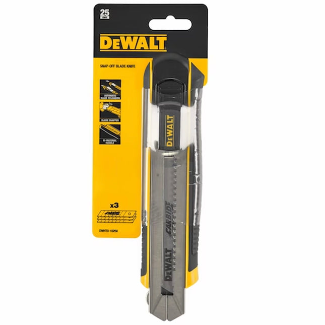 DEWALT,DWHT0-10250,Snap-off Knife with Thumb Wheel Lock Slider - 25mm