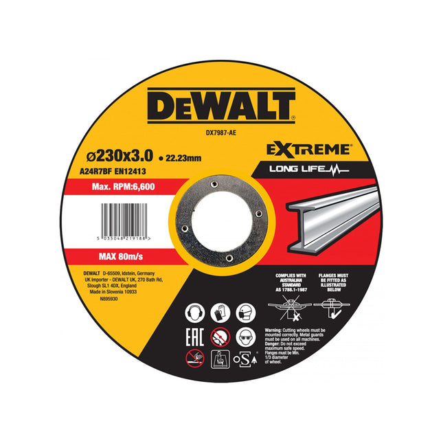 DEWALT,DX7987-AE,Metal Cutting Wheel HP Extreme | 230 x 3 x 22.23mm -Type 42