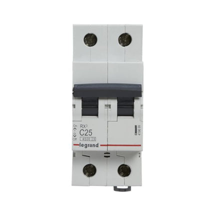 419699Legrandقاطع دارة Legrand RX3 MCB ثنائي القطب 25A منحنى C
