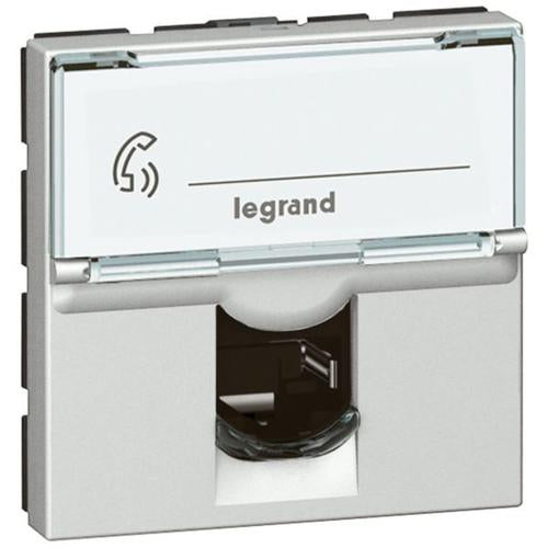 572684Legrandمقبس هاتفي Arteor RJ12 6 جهات 2 وحدات ألومنيوم ناعم
