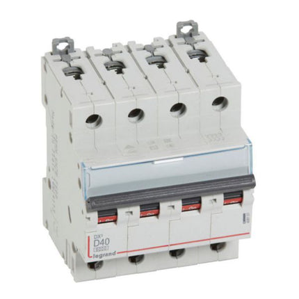 408151Legrandقاطع دارة Legrand DX3 رباعي الأقطاب 40A منحنى D