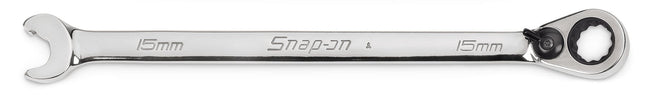 SRXRM15Snap-Onمفتاح ربط Snap-on 15 ملم Flank Drive عكسي مع صندوق متحرك