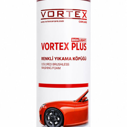 محلول غسيل سيارات قاعدي ممتاز 1 لتر | Vortex Red Plus Brushless