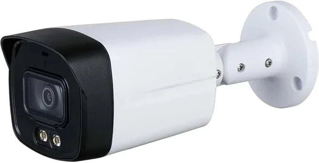 HAC - HFW1200TLMP - IL - AdahuaDahua Analog Outdoor Camera | 2MP Full - Color with 2x Flash and Audio | HAC - HFW1200TLMP - IL - A