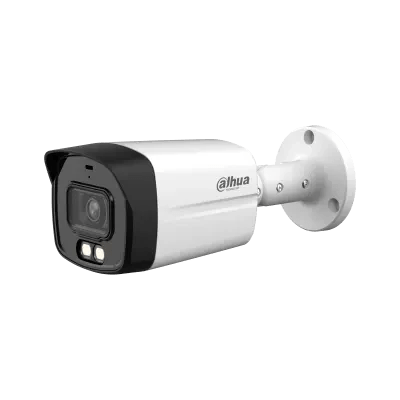 HAC - HFW1500TLMP - IL - AdahuaDahua Analog Outdoor Camera | 5MP Full - Color with 2x Flash and Audio | HAC - HFW1500TLMP - IL - A