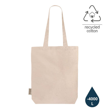 CTEN 427Toolmart GiftsDARGUN - GRS - certified Recycled Cotton Tote Bag with Gusset - Natural