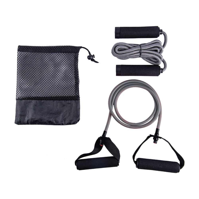 GSWN 522Toolmart GiftsDASSEL Exercise Kit - Set of Skipping Rope & Resistance Tube