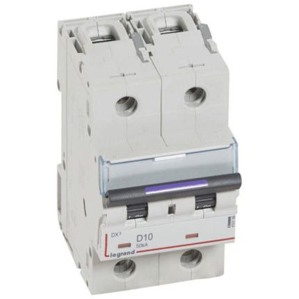 410199Legrandقاطع دارة Legrand DX3 ثنائي القطب 10A منحنى D