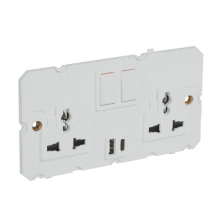 570084Legrandأرتيور متعدد المعايير مقبس كهربائي محول مع شاحن USB