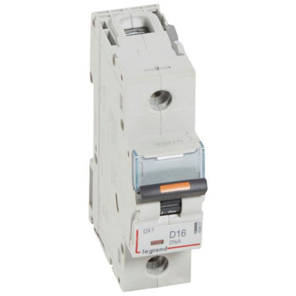 409807Legrandقاطع دوائر ليجراند DX3 أحادي القطب 16A منحنى D